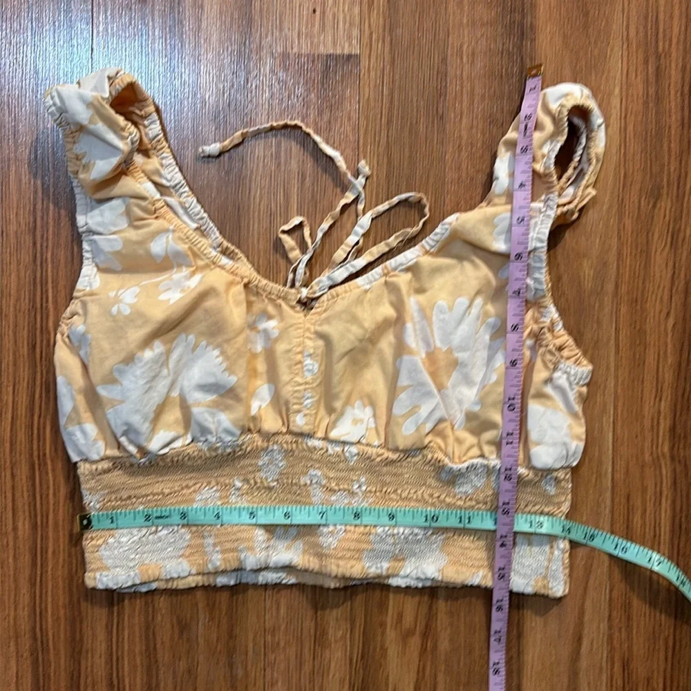 American Eagle Peasant Style Matching Set Floral Sz Med Bottom Sz. Large Top